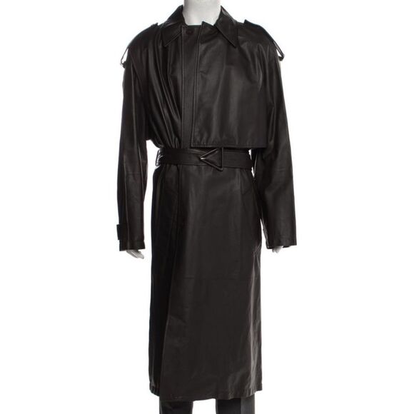 Bottega Veneta Leather Trench
